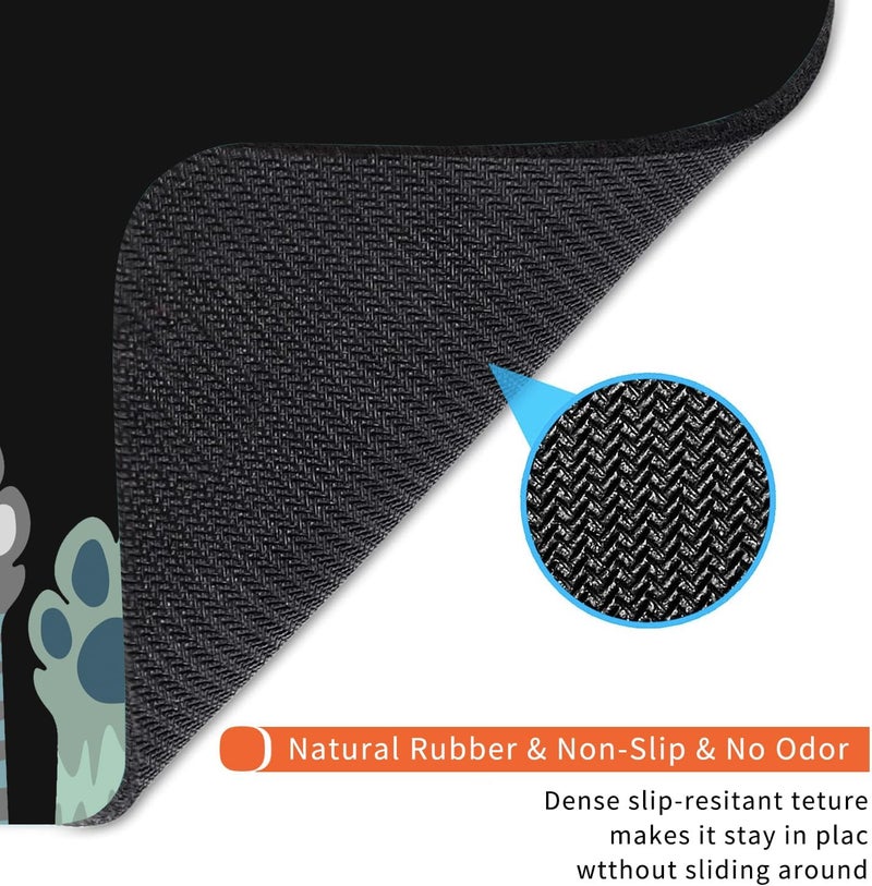 Armanza Square Mouse Pad Cute Cat Claw,Personalized Premium-Textured Custom Mouse Mat Design,Washable Mousepad Cloth,Non-Slip Rubber Base Computer Mouse Pads for Wireless Mouse - Image 5